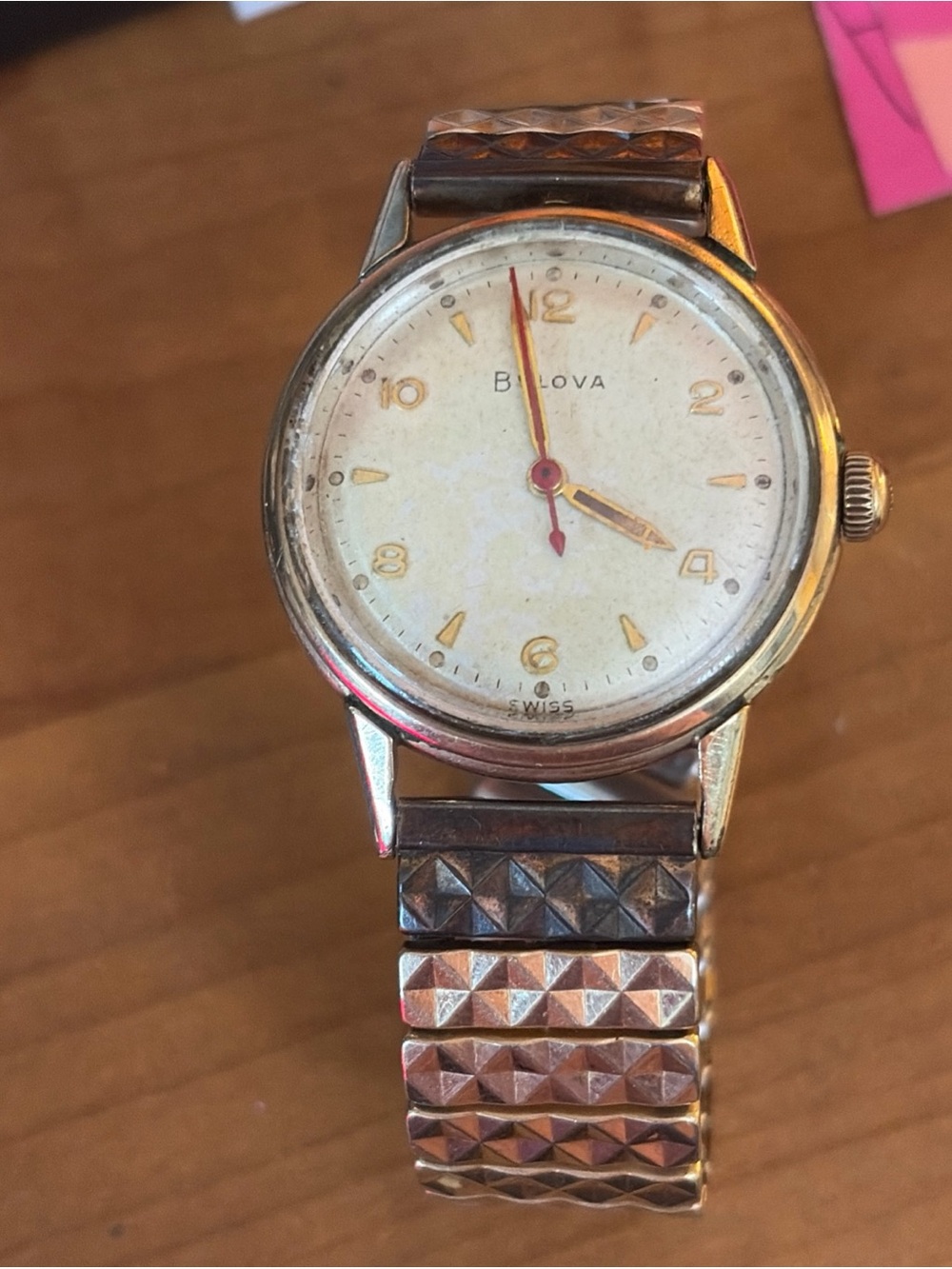 Vintage Bulova Men's 10 carat RGP wind working